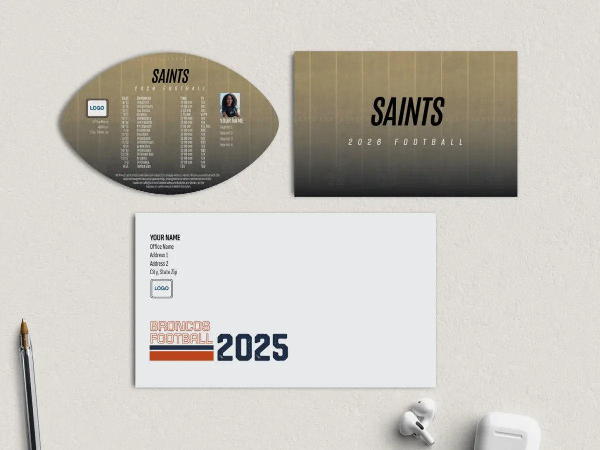 Football Shaped Magnet with Insert