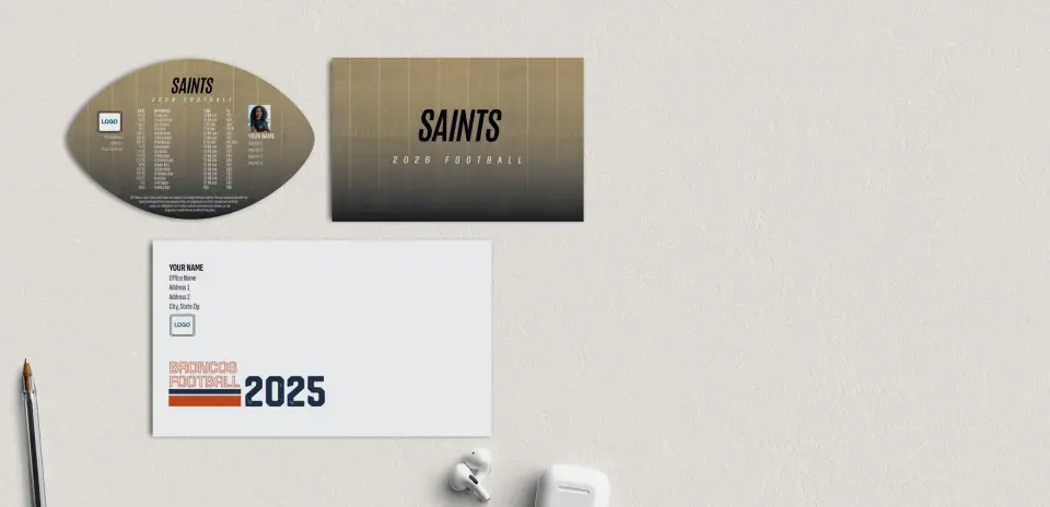 Football Shaped Magnet with Insert