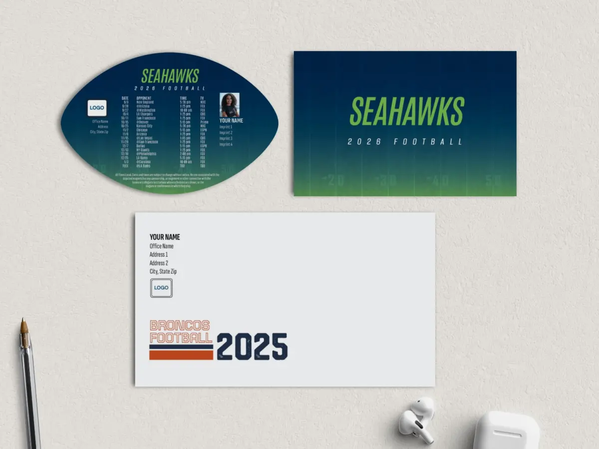Football Shaped Magnet with Insert