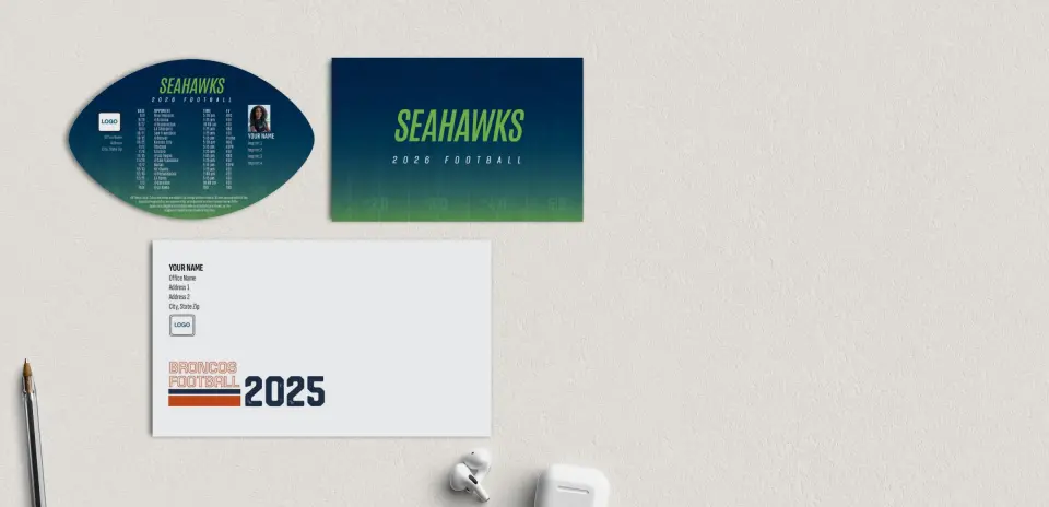 Football Shaped Magnet with Insert