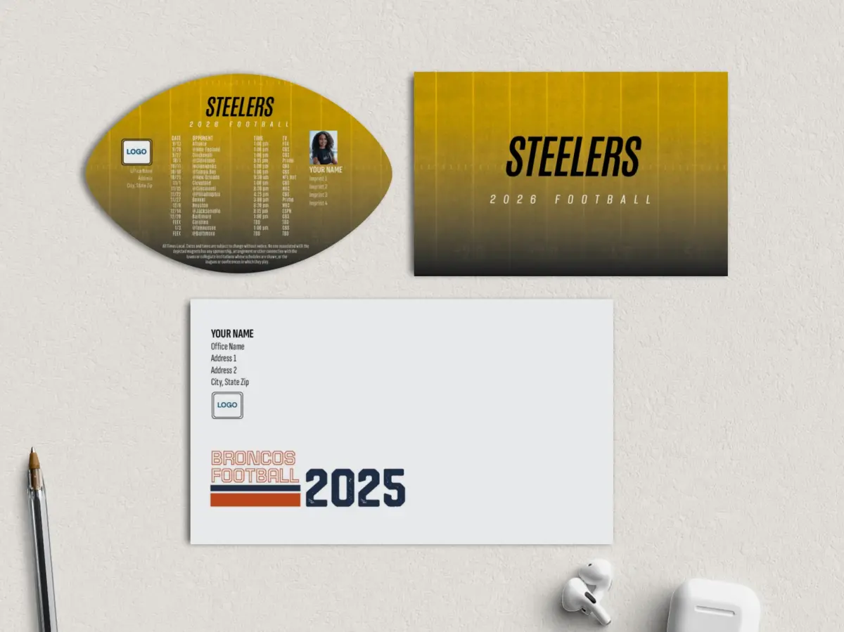 Football Shaped Magnet with Insert