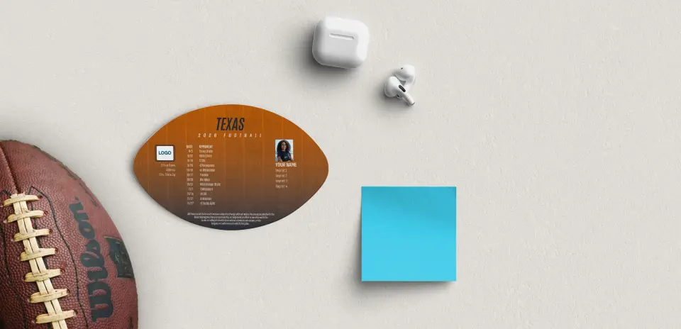 Football Shaped Magnet