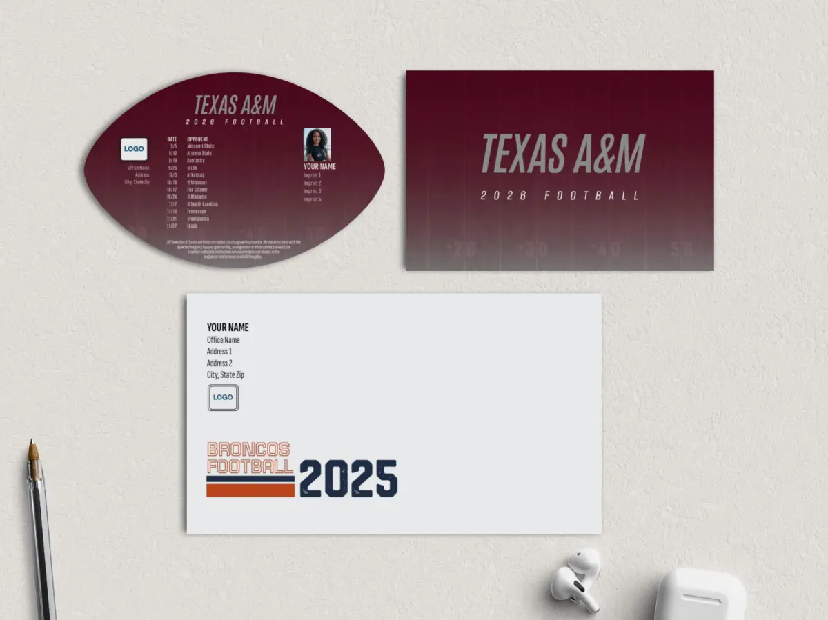 Football Shaped Magnet with Insert