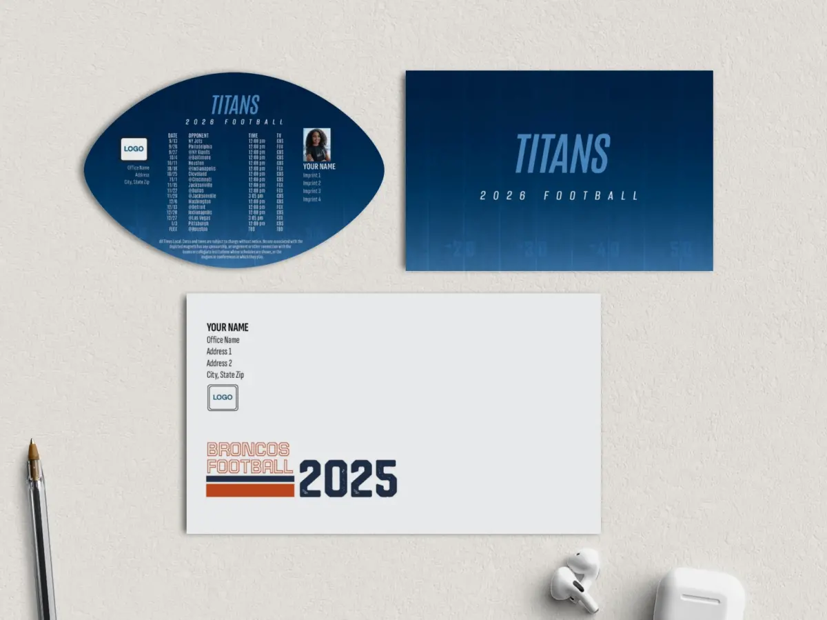 Football Shaped Magnet with Insert