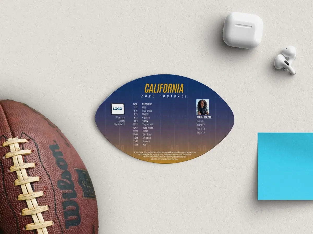 Football Shaped Magnet