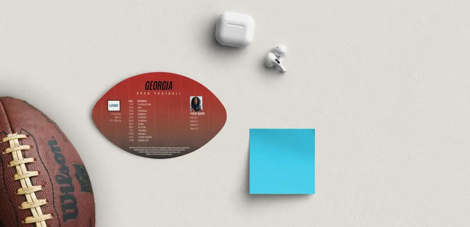 Football Shaped Magnet