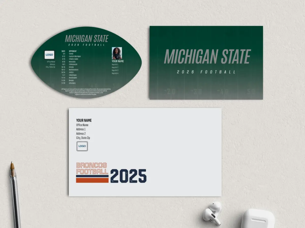 Football Shaped Magnet with Insert