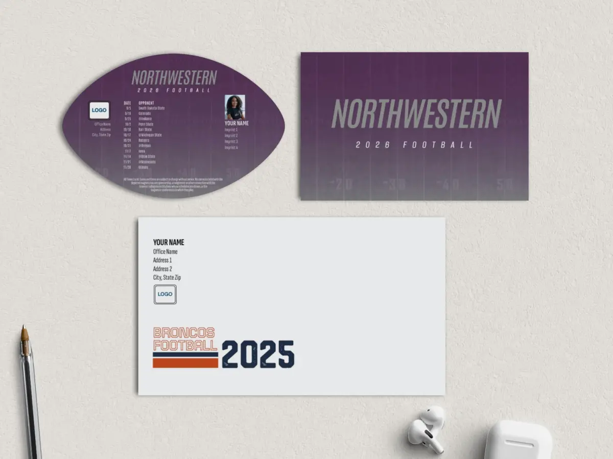 Football Shaped Magnet with Insert