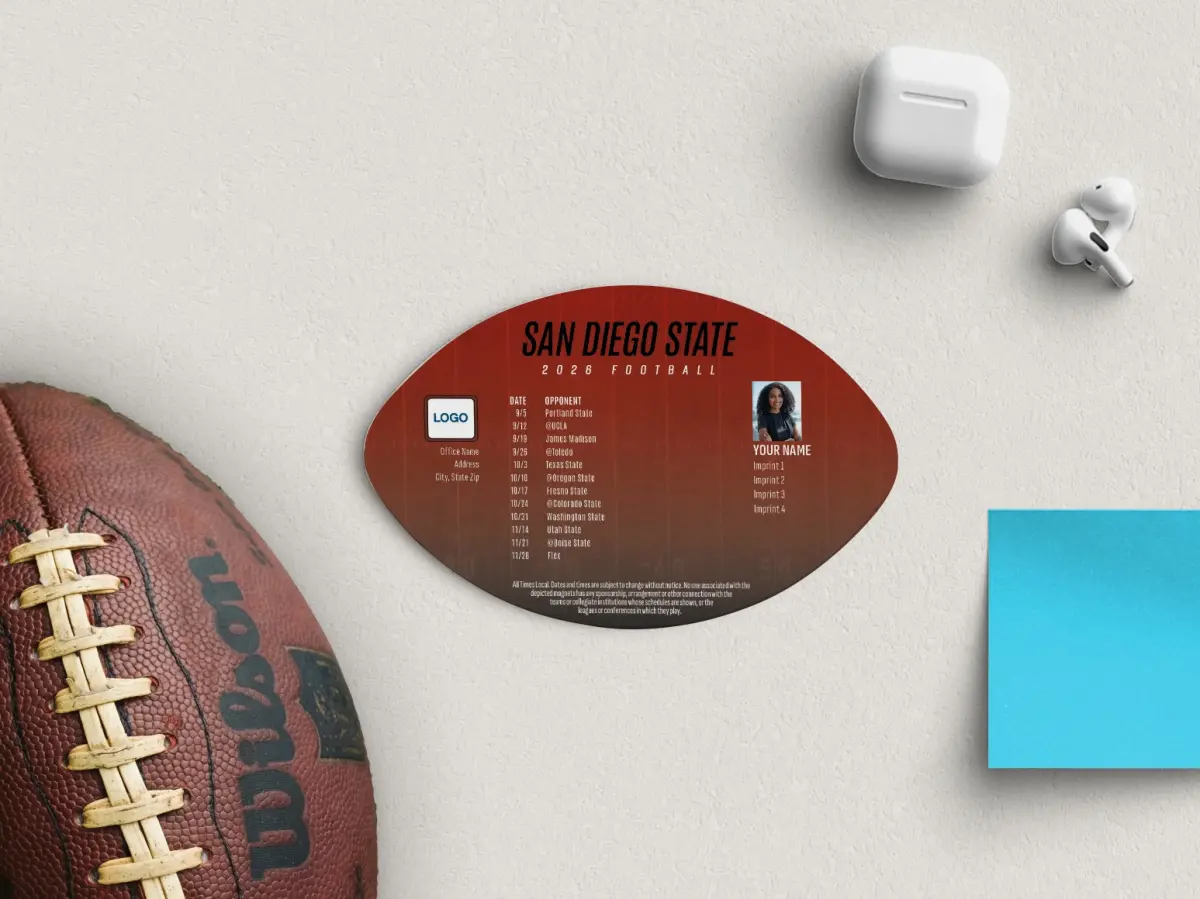 Football Shaped Magnet