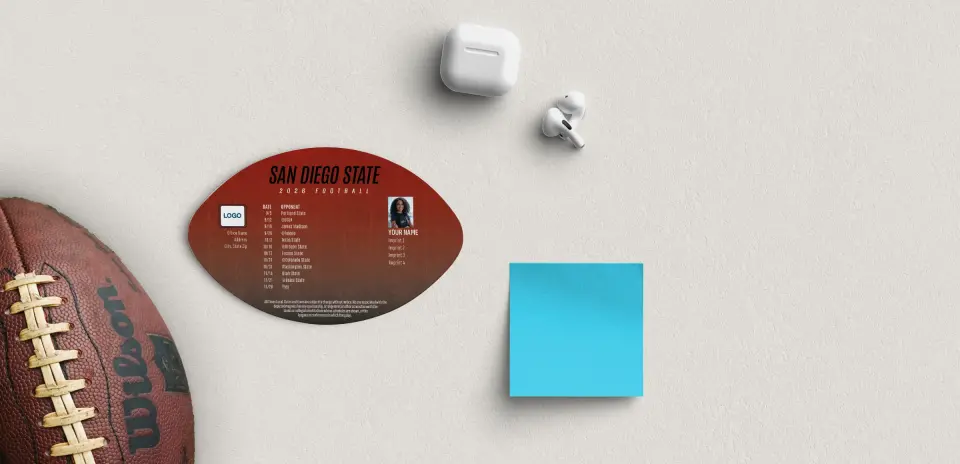 Football Shaped Magnet