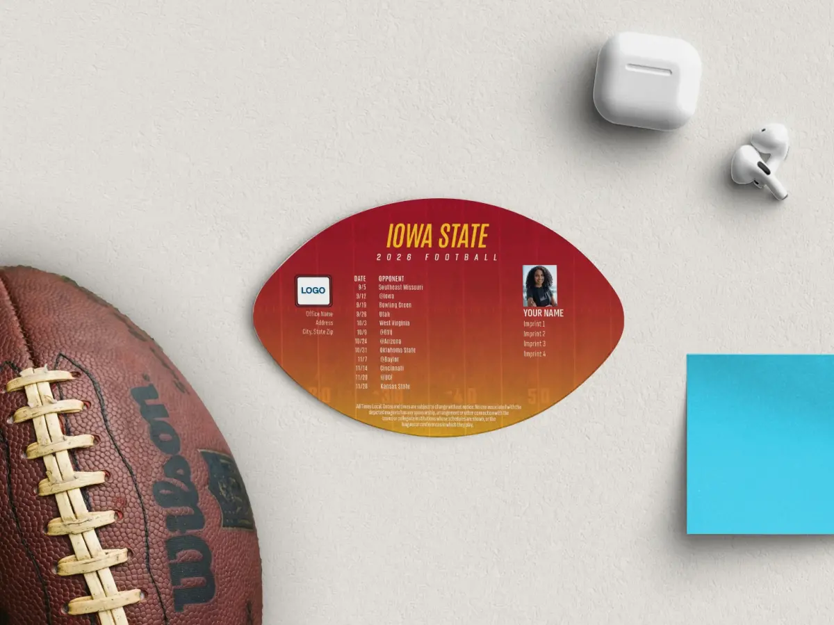 Football Shaped Magnet
