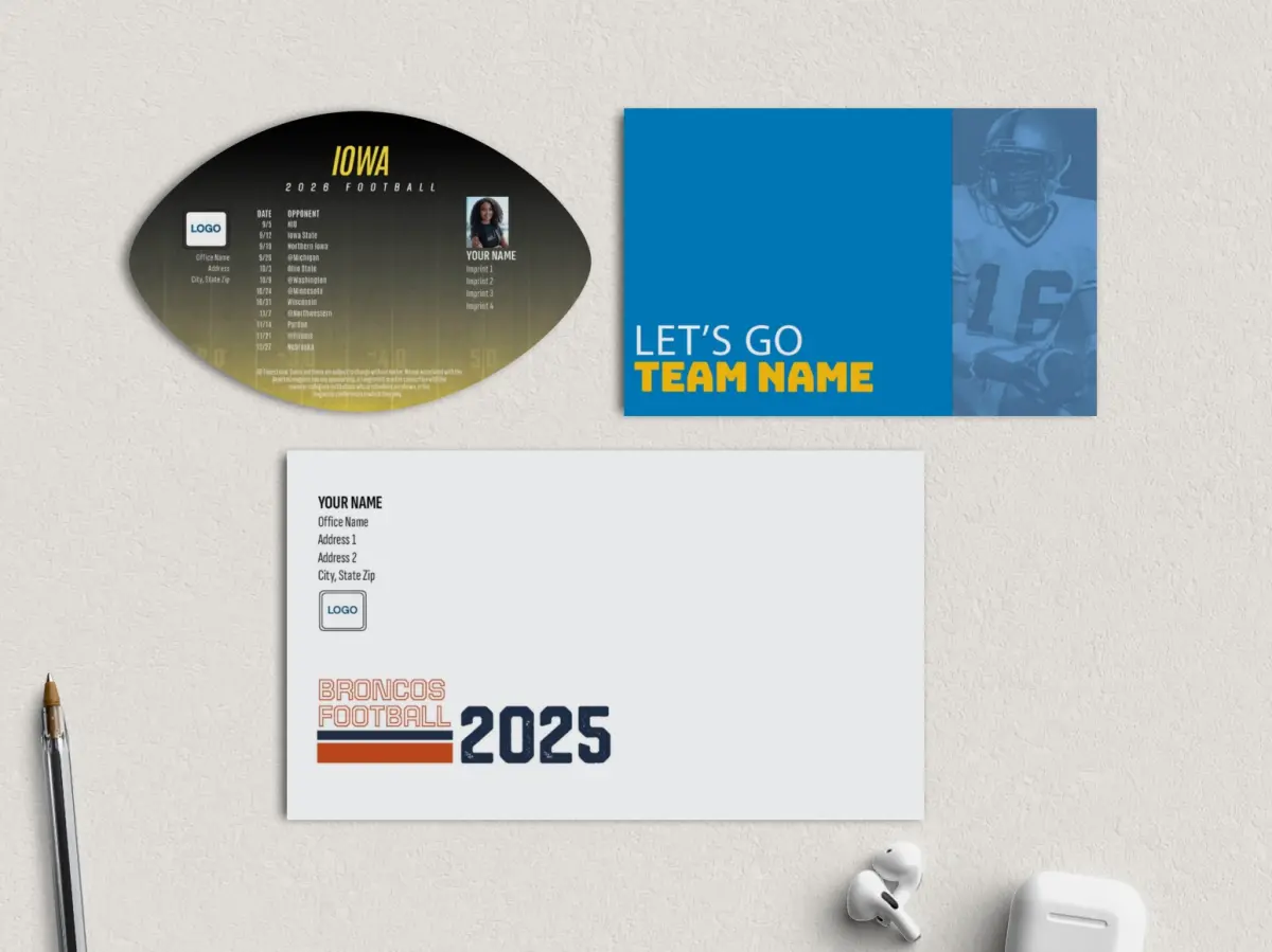 Football Shaped Magnet with Insert