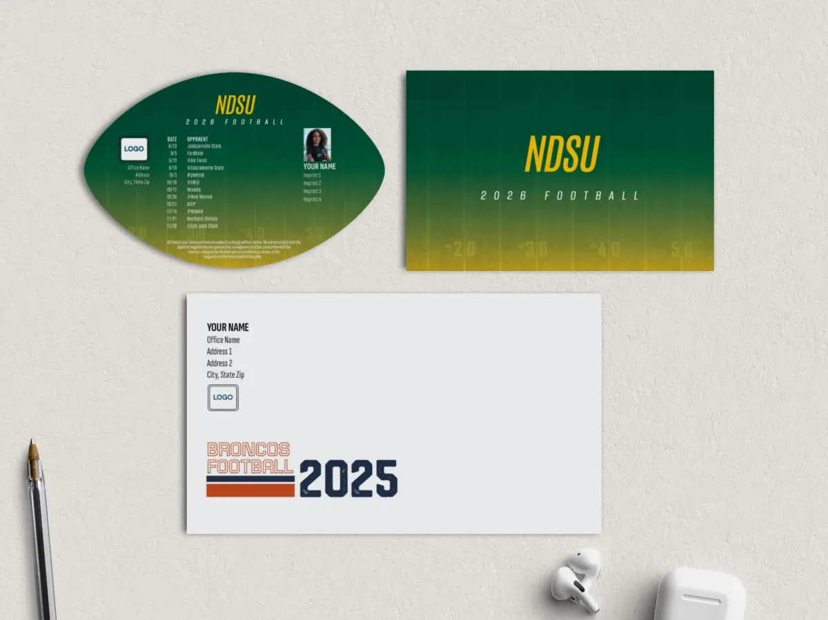 Football Shaped Magnet with Insert