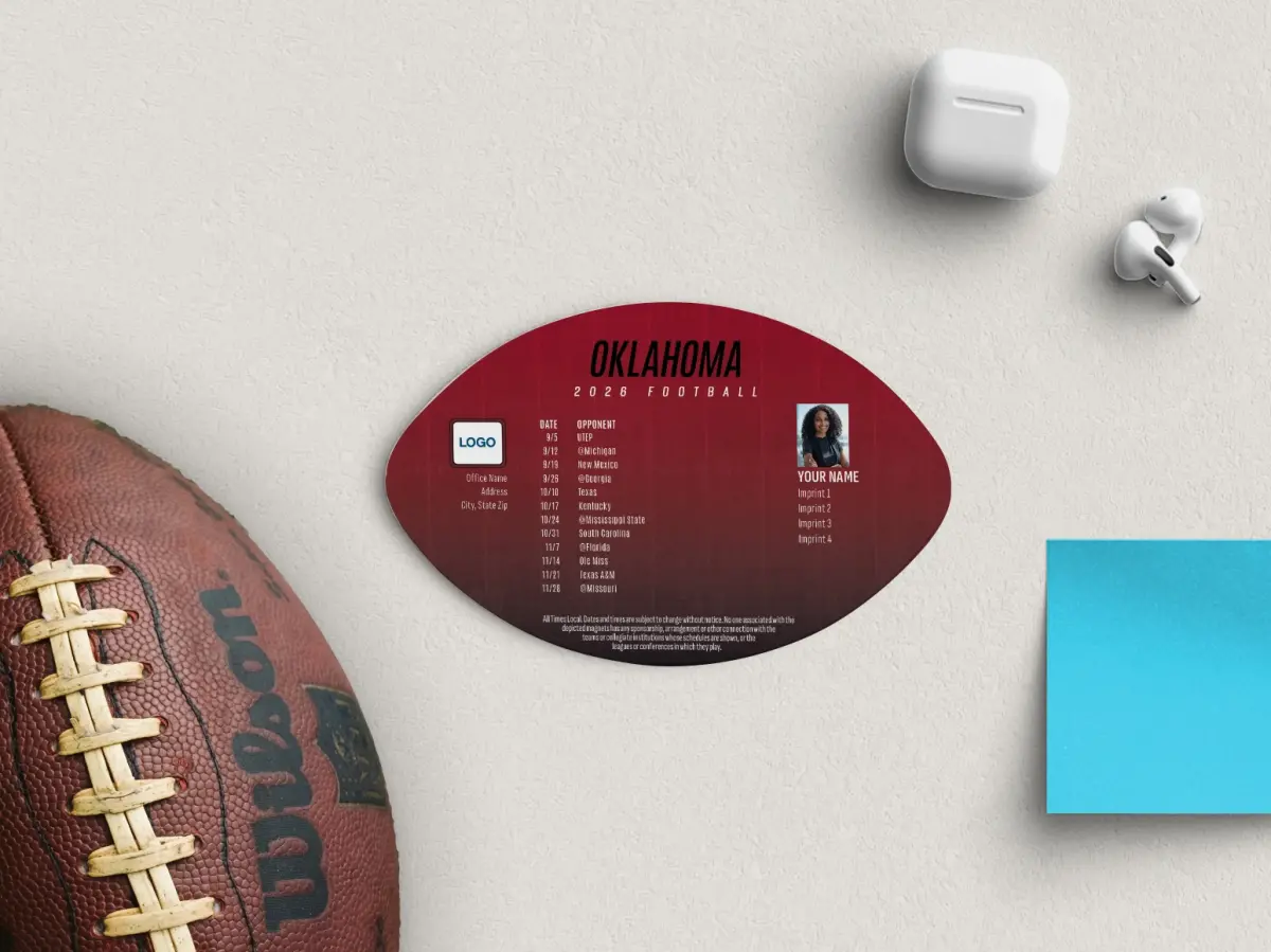 Football Shaped Magnet