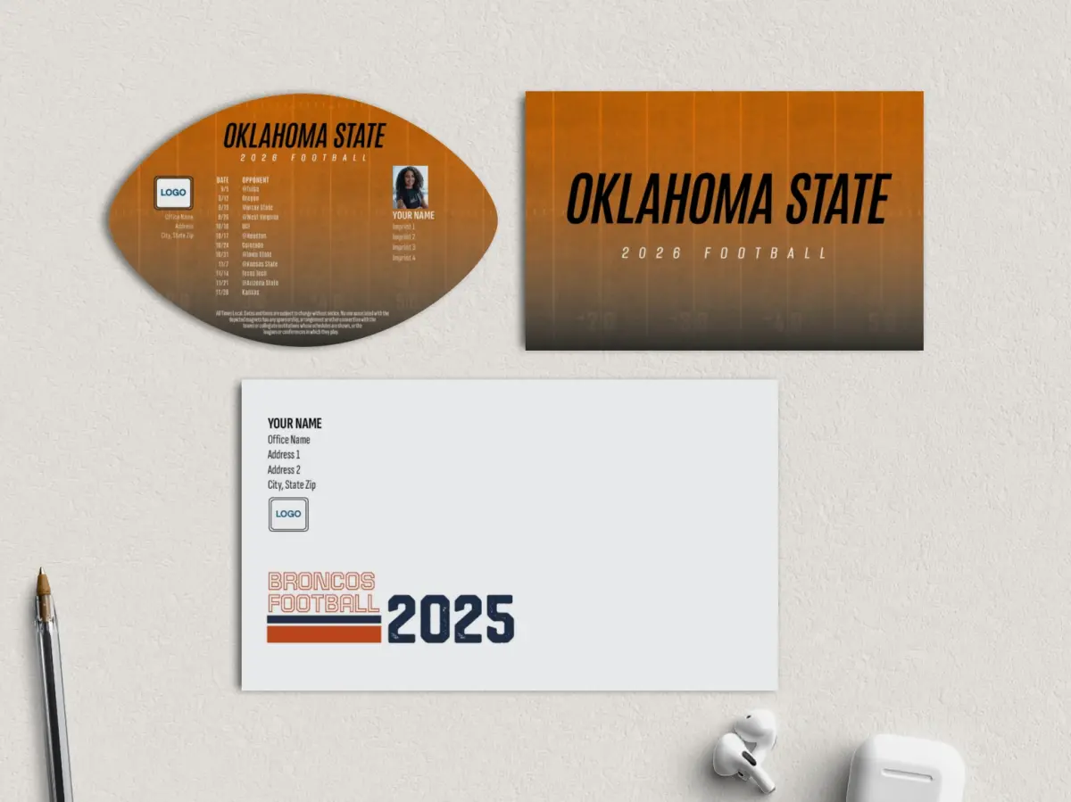 Football Shaped Magnet with Insert