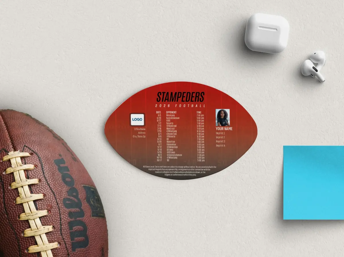 Football Shaped Magnet
