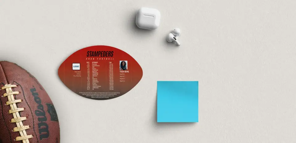 Football Shaped Magnet