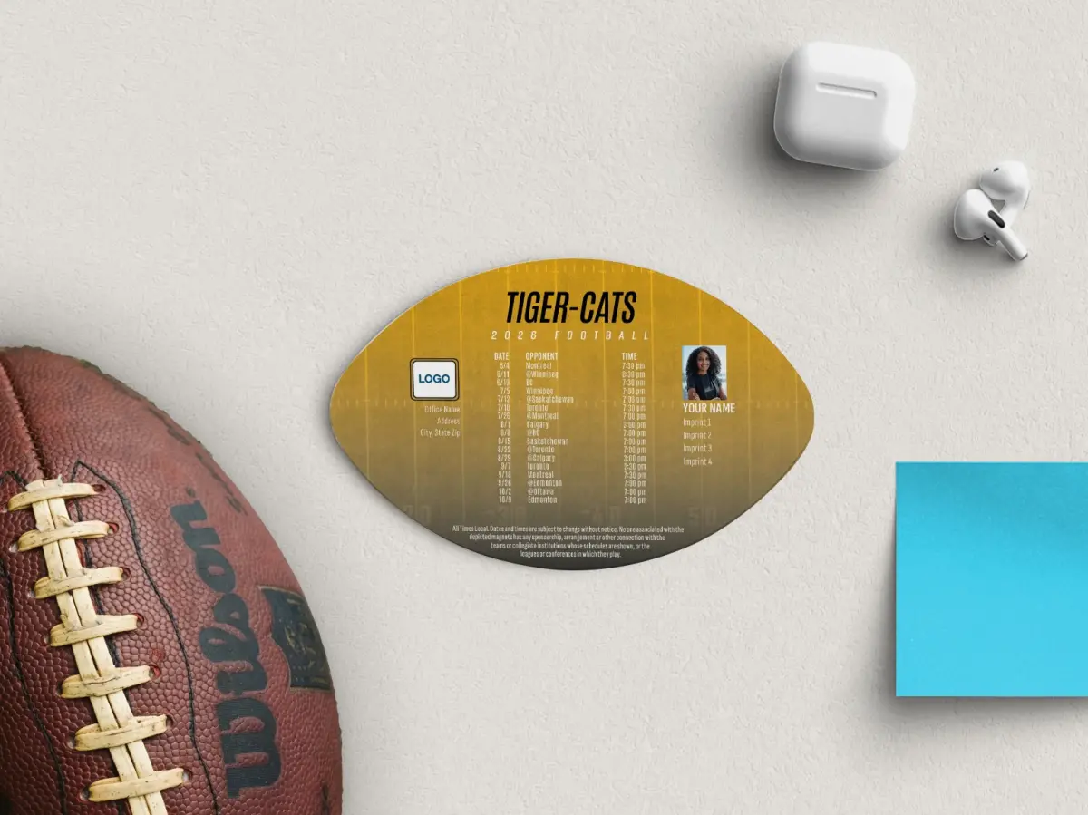 Football Shaped Magnet