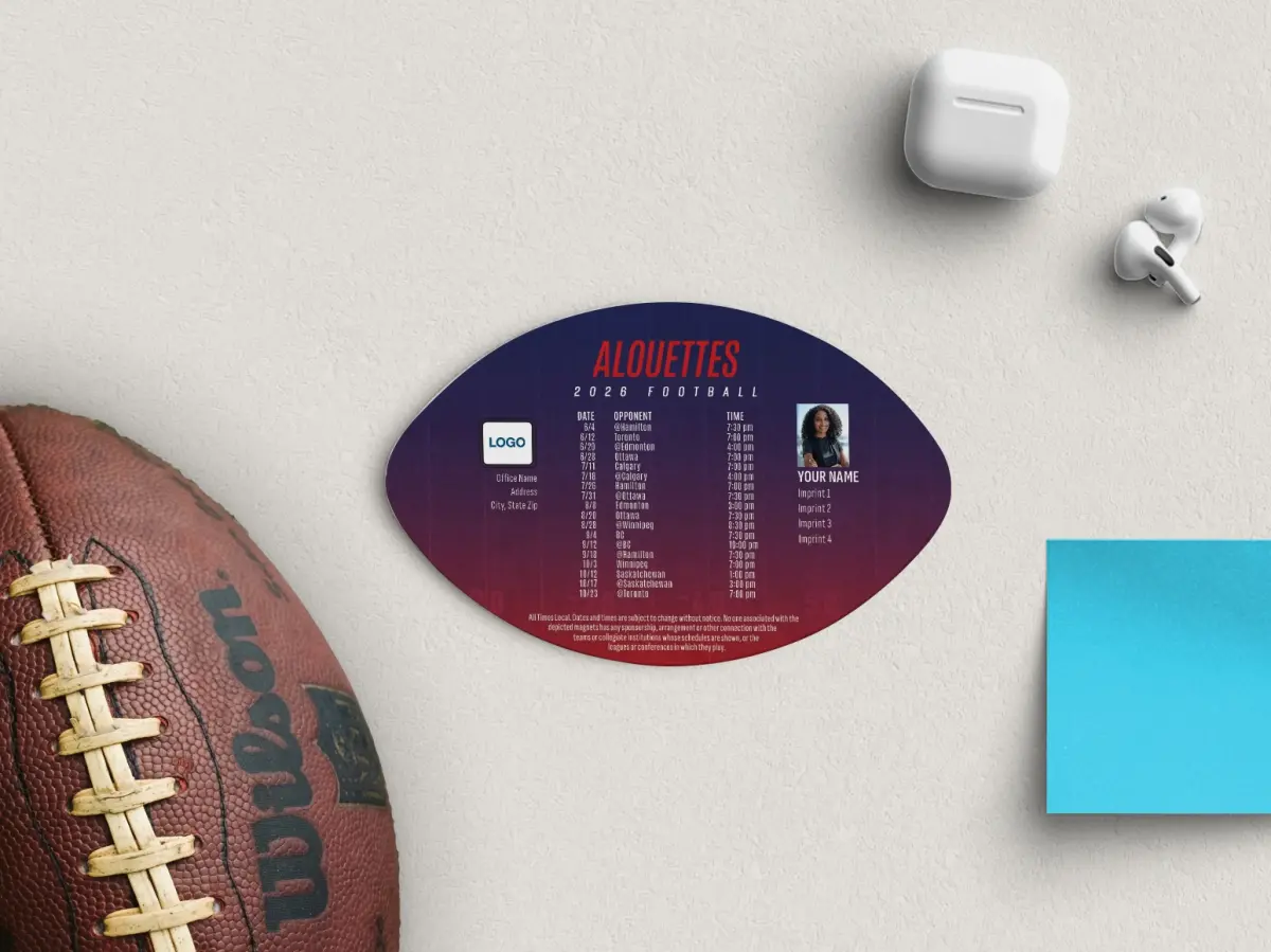 Football Shaped Magnet