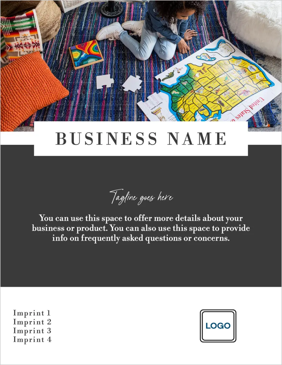 This is a 8½" x 11" Flyer called Provide Details printed in full color