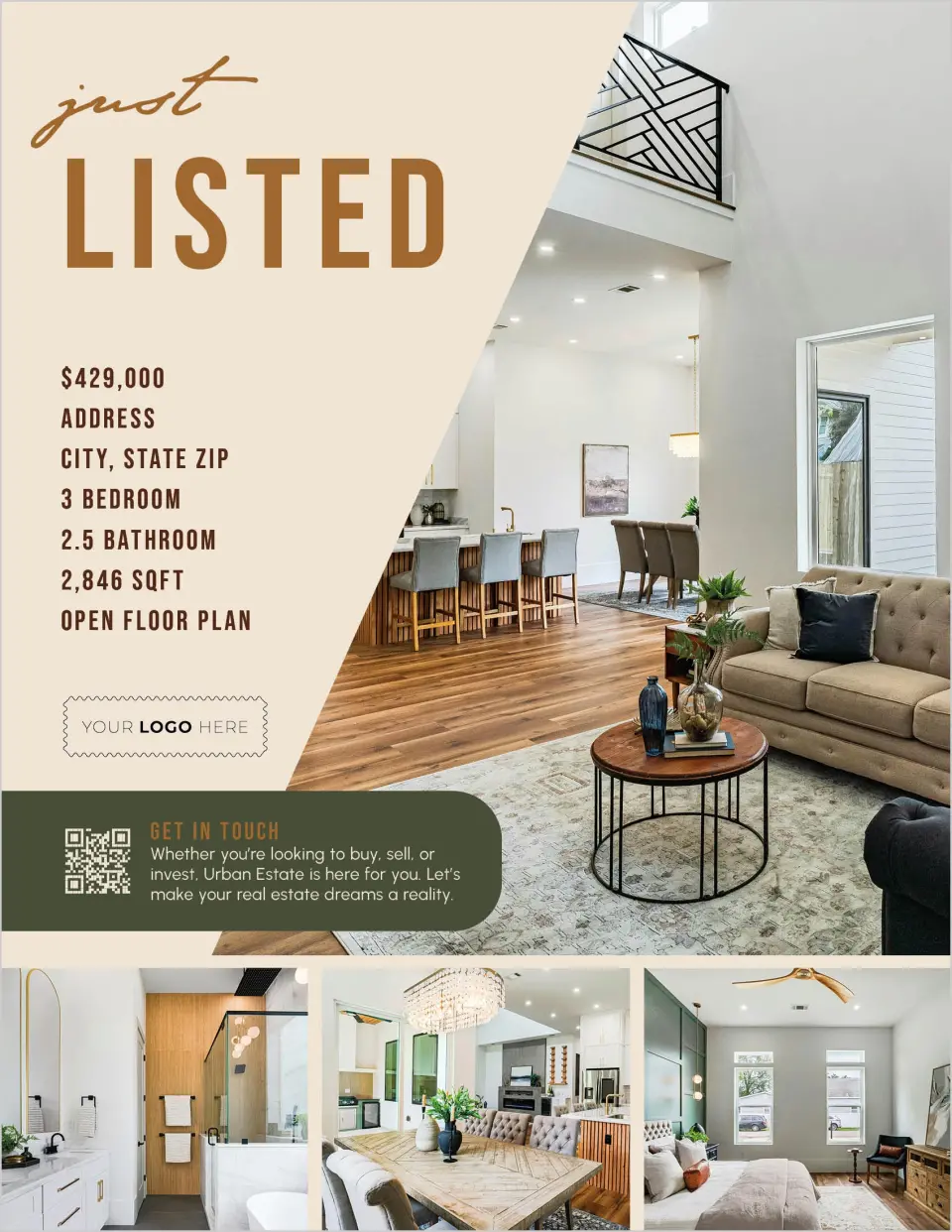 This is a 8½" x 11" Flyer called Urban Essence printed in full color