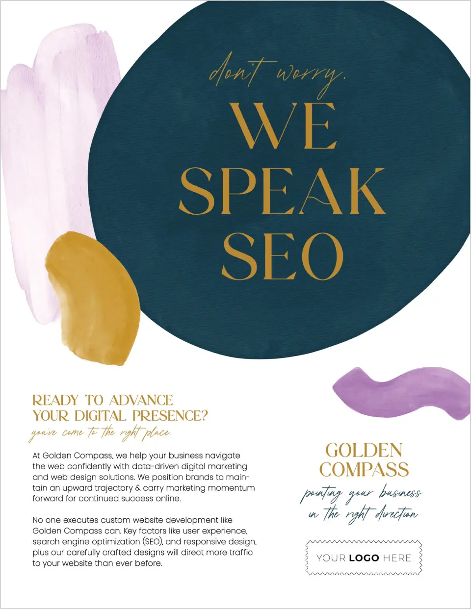 This is a 8½" x 11" Flyer called Cordially Colorful printed in full color