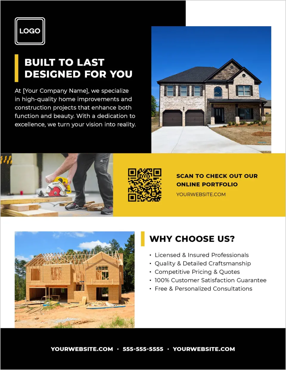This is a 8½" x 11" Flyer called Bold Framework printed in full color