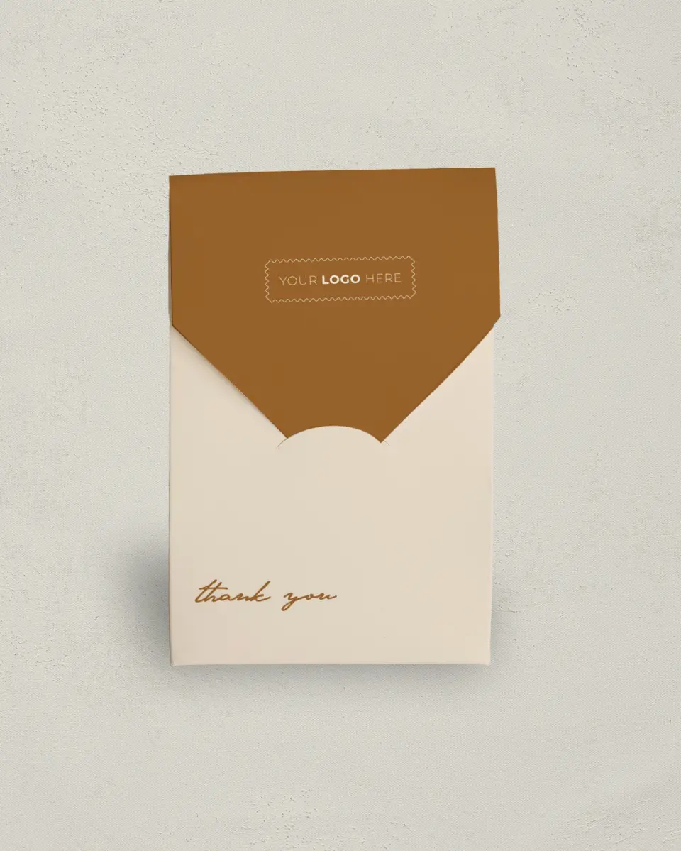 This is a 3.5" x 5.5" Business Favor Boxe called Urban Essence printed in full color