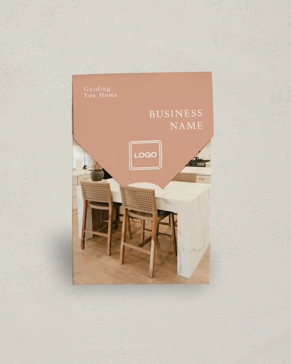 This is a 3.5" x 5.5" Business Favor Boxe called Modern Balance printed in full color