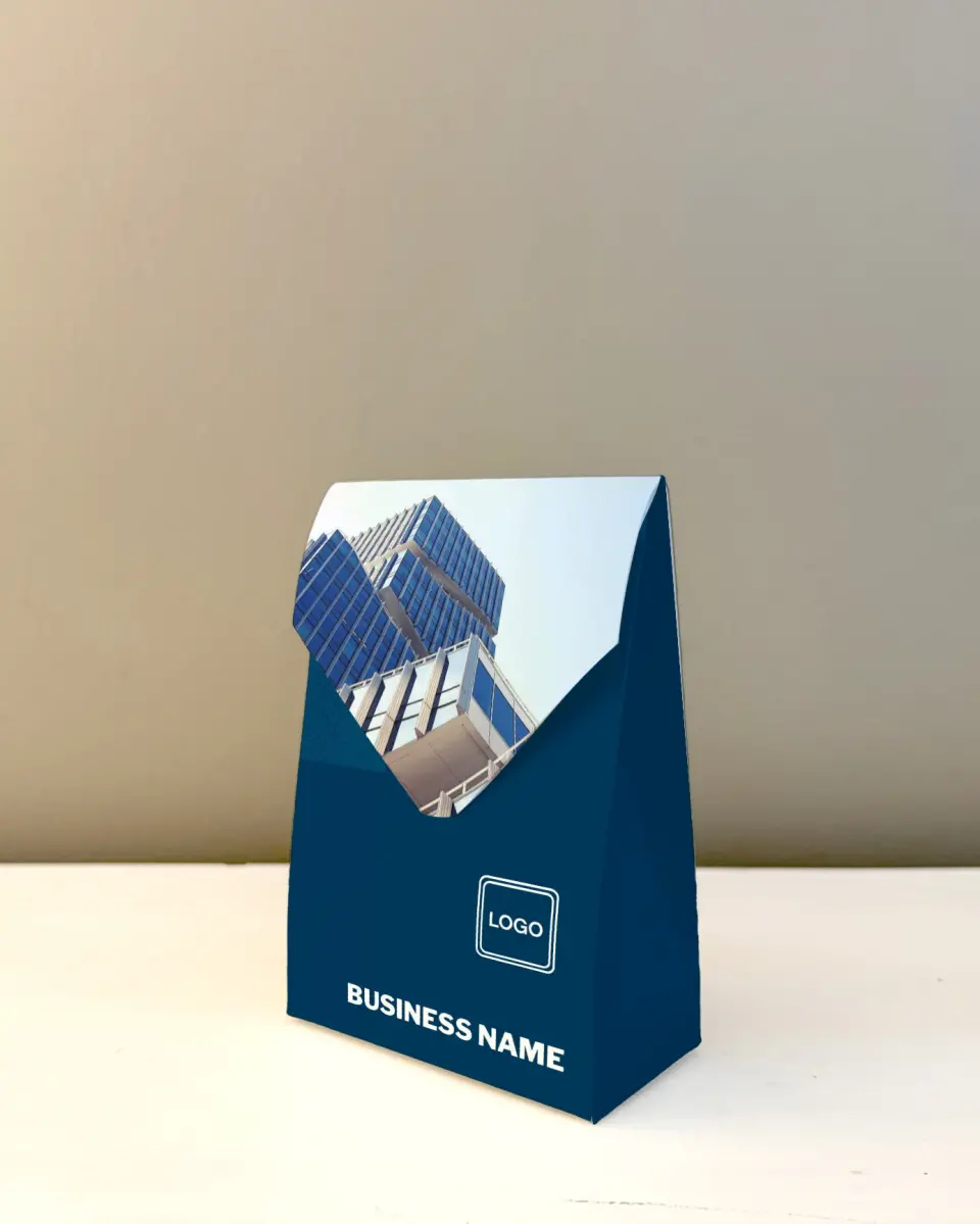 This is a 3.5" x 5.5" Business Favor Boxe called Simple Structure printed in full color