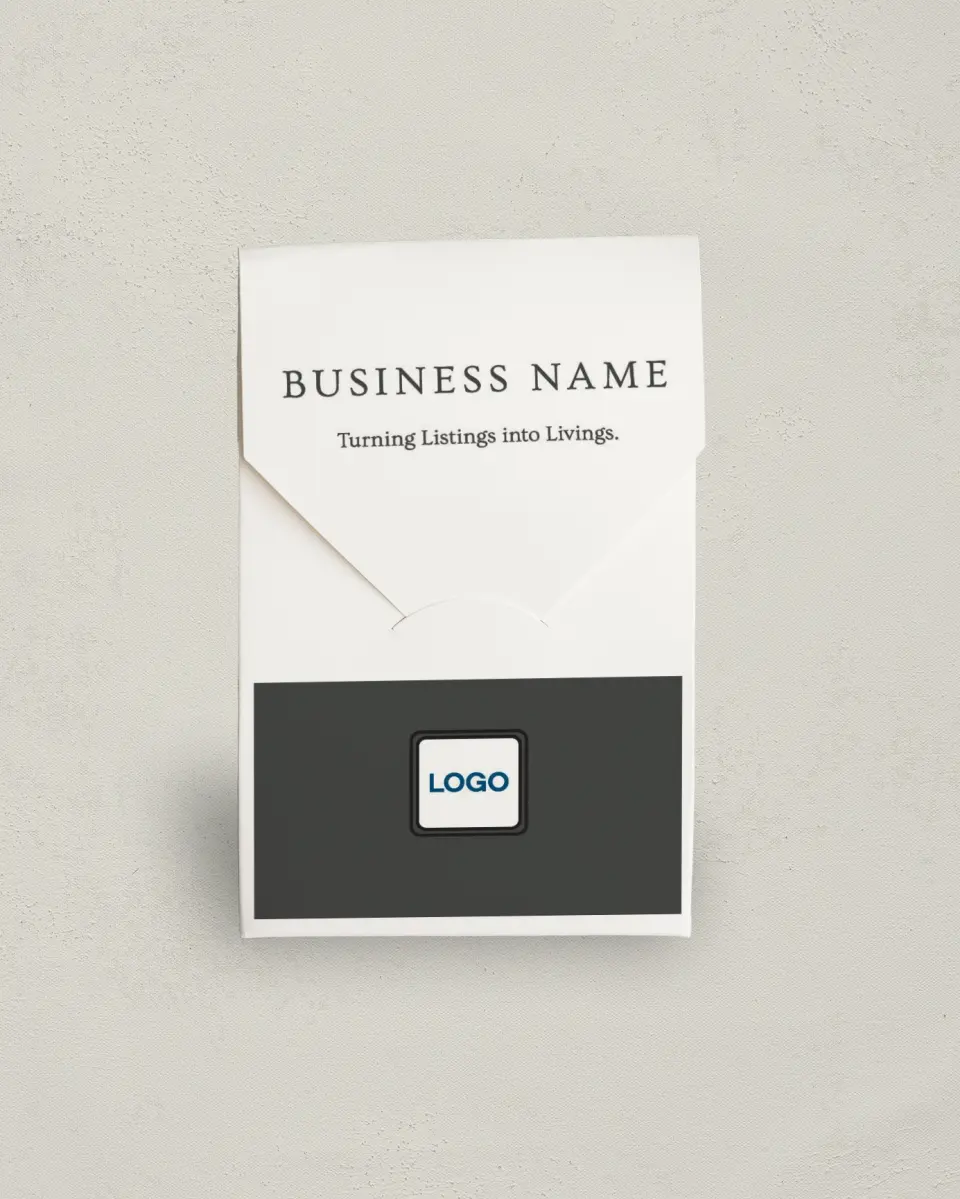 This is a 3.5" x 5.5" Business Favor Boxe called Sleek Perspective printed in full color