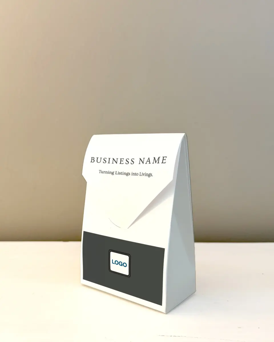 This is a 3.5" x 5.5" Business Favor Boxe called Sleek Perspective printed in full color