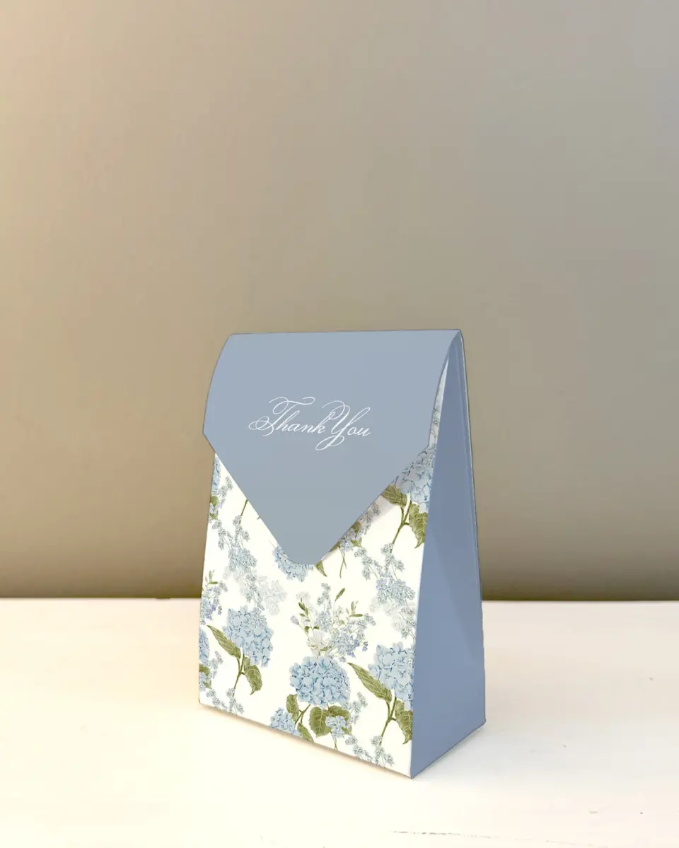 This is a 3.5" x 5.5" Wedding Favor Boxe called Bridal Blossoms printed in full color