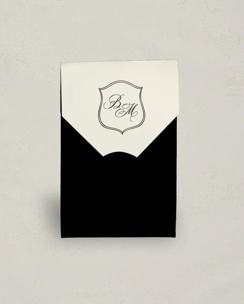 This is a 3.5" x 5.5" Wedding Favor Boxe called Greenwich printed in full color