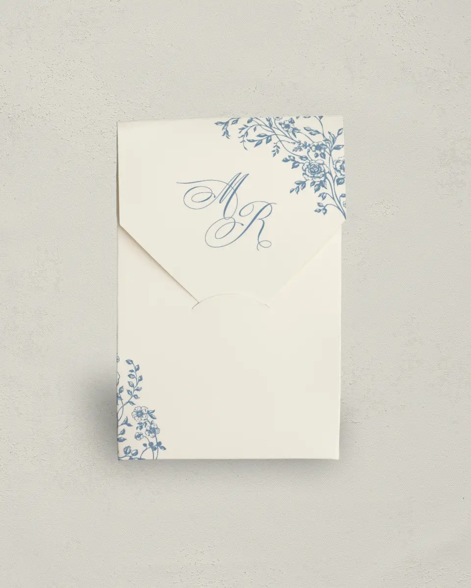 This is a 3.5" x 5.5" Wedding Favor Boxe called Vintage Reverie printed in full color