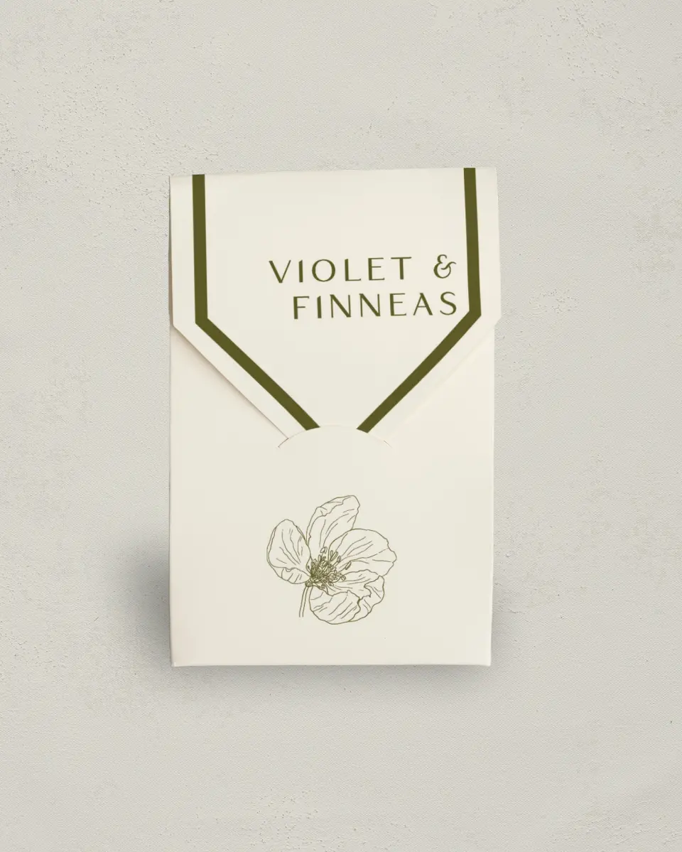 This is a 3.5" x 5.5" Wedding Favor Boxe called Delicate Love printed in full color