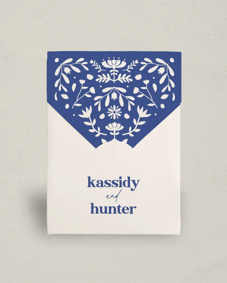 This is a 5" x 7" Wedding Favor Boxe called The Kassidy printed in full color