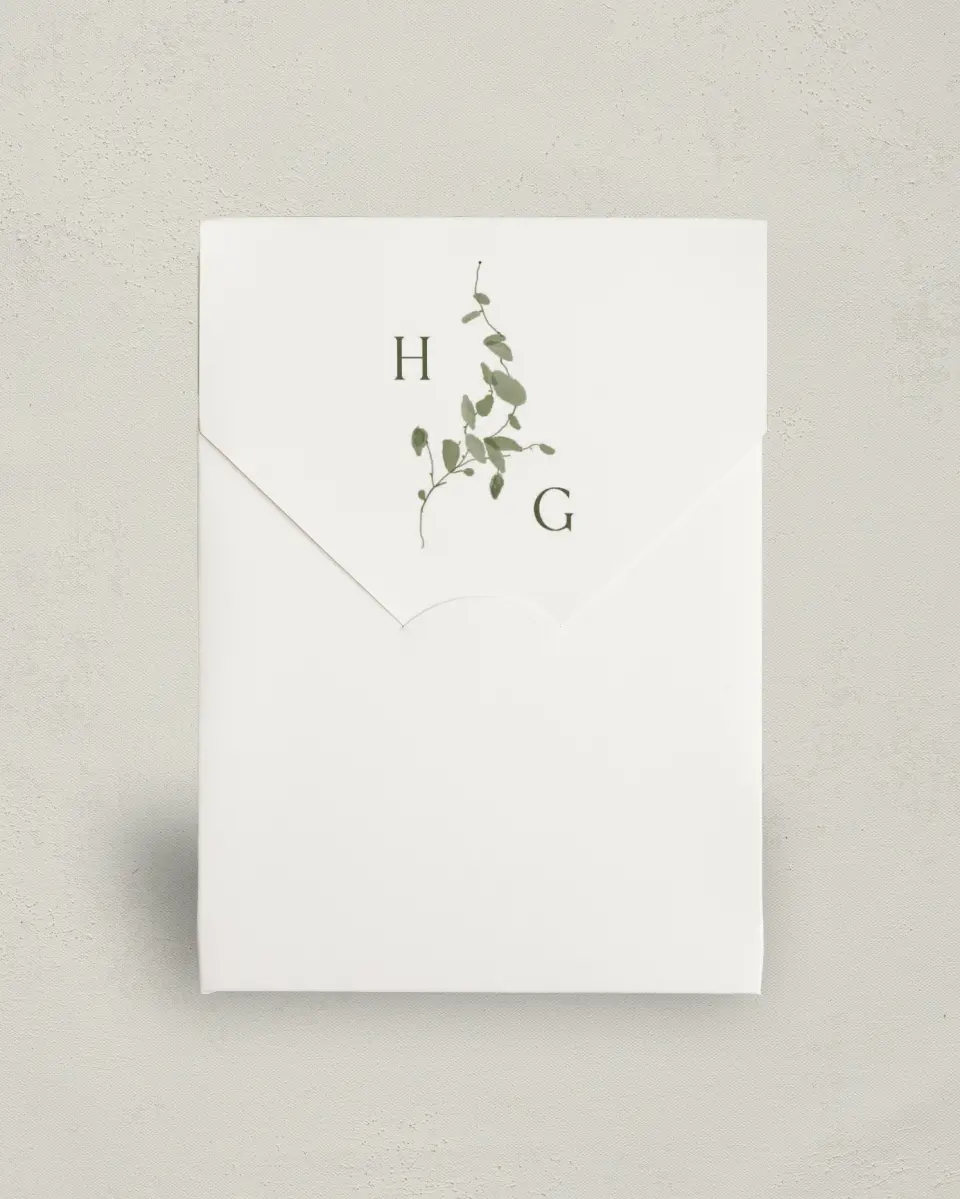 This is a 5" x 7" Wedding Favor Boxe called The Hailey printed in full color