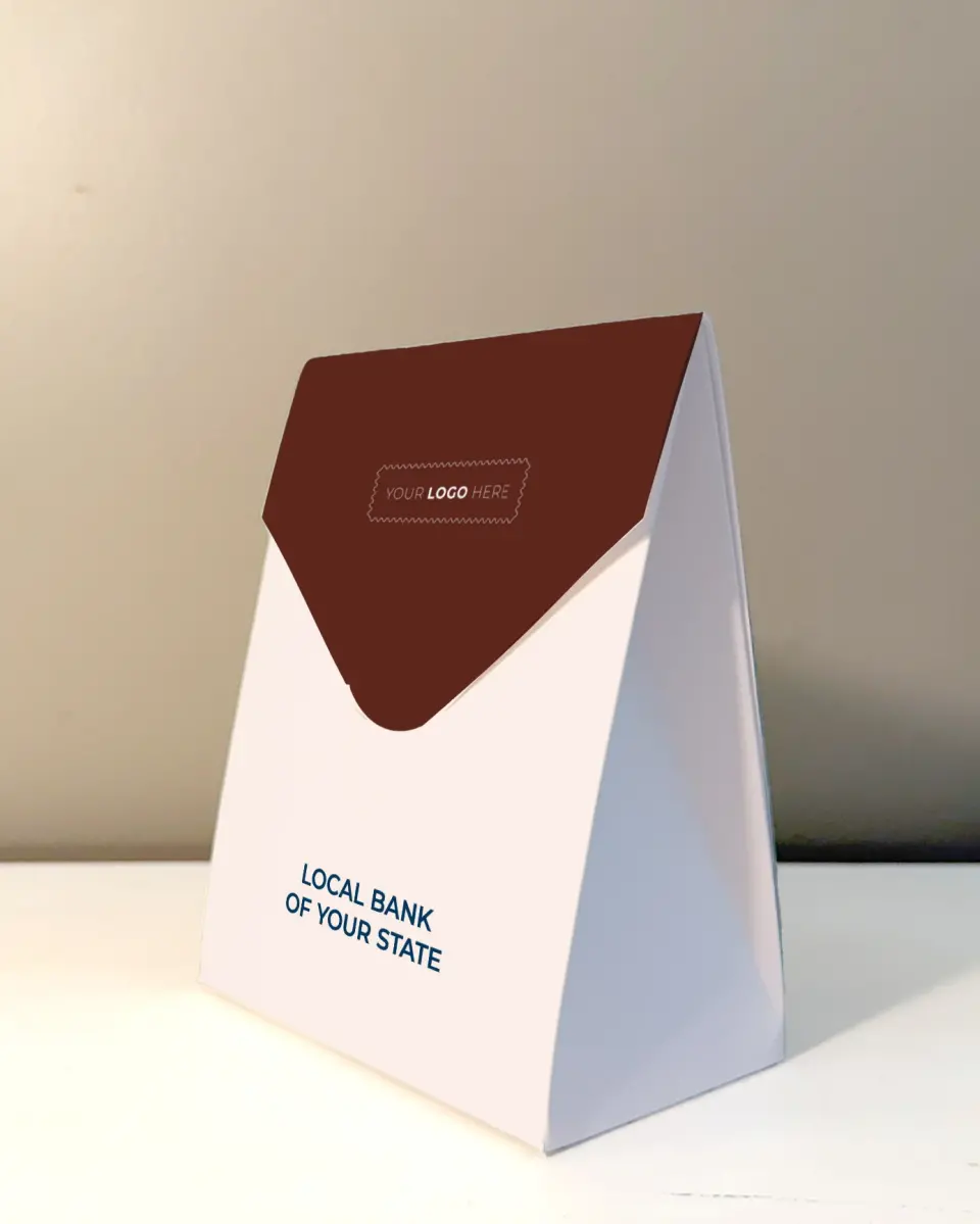 This is a 5" x 7" Business Favor Boxe called Cultivating Growth printed in full color with Rose Gold foil