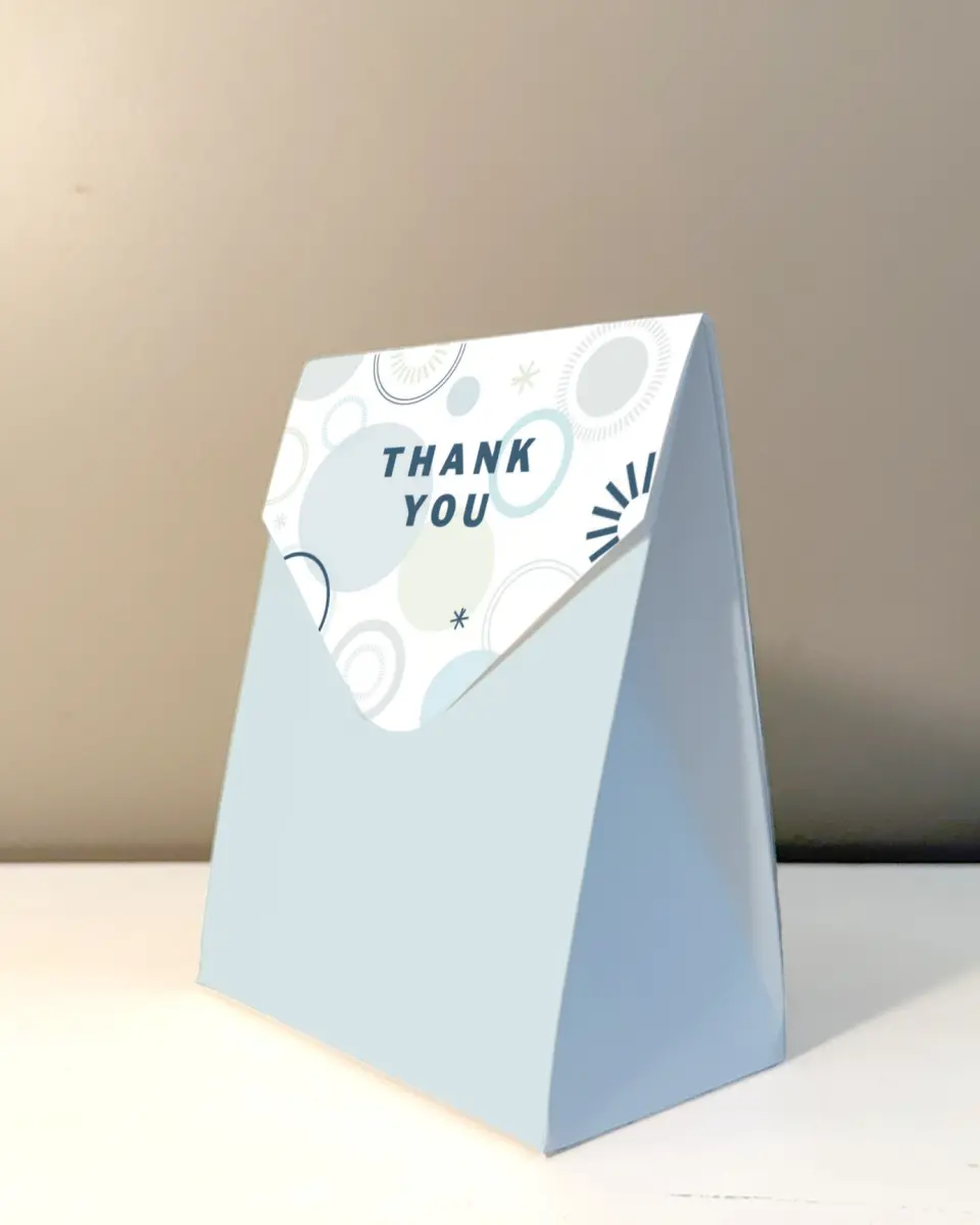 This is a 5" x 7" Business Favor Boxe called Popular Spot printed in full color with Rose Gold foil
