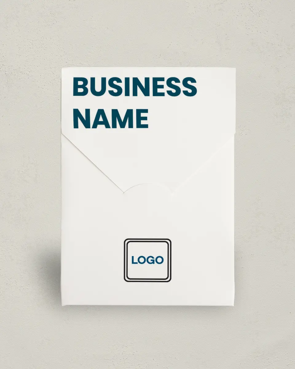This is a 5" x 7" Business Favor Boxe called Circular Focus printed in full color