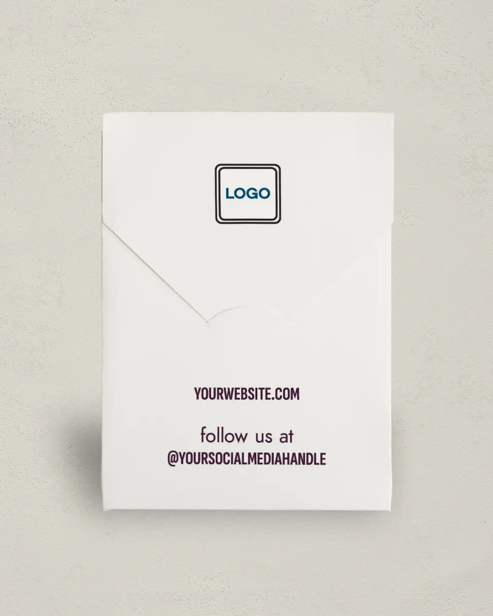 This is a 5" x 7" Business Favor Boxe called Sharp Structure printed in full color