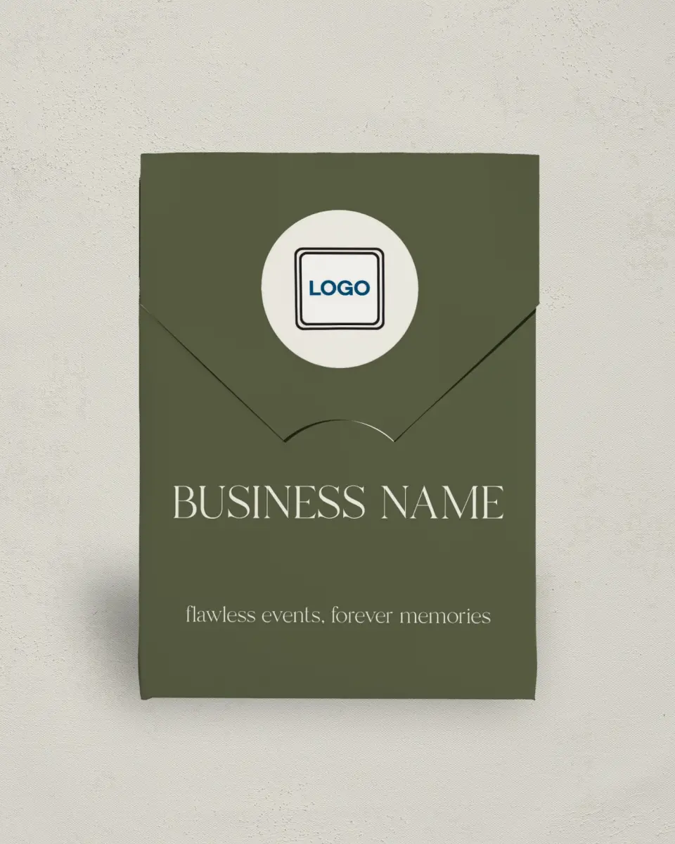 This is a 5" x 7" Business Favor Boxe called Refined Approach printed in full color