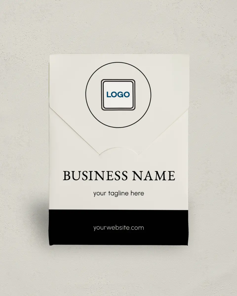 This is a 5" x 7" Business Favor Boxe called Elevate Works printed in full color