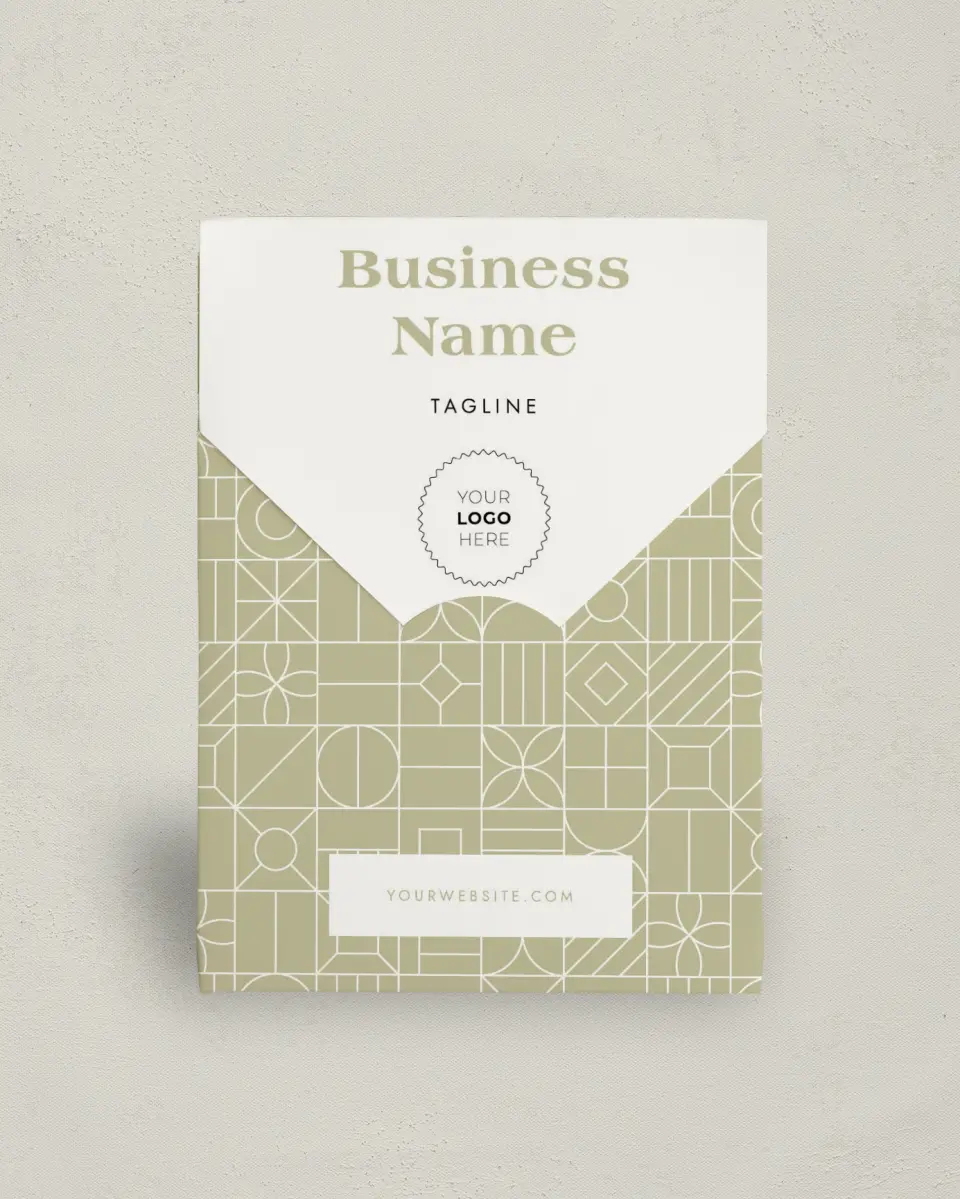 This is a 5" x 7" Business Favor Boxe called Geometric Grid printed in full color