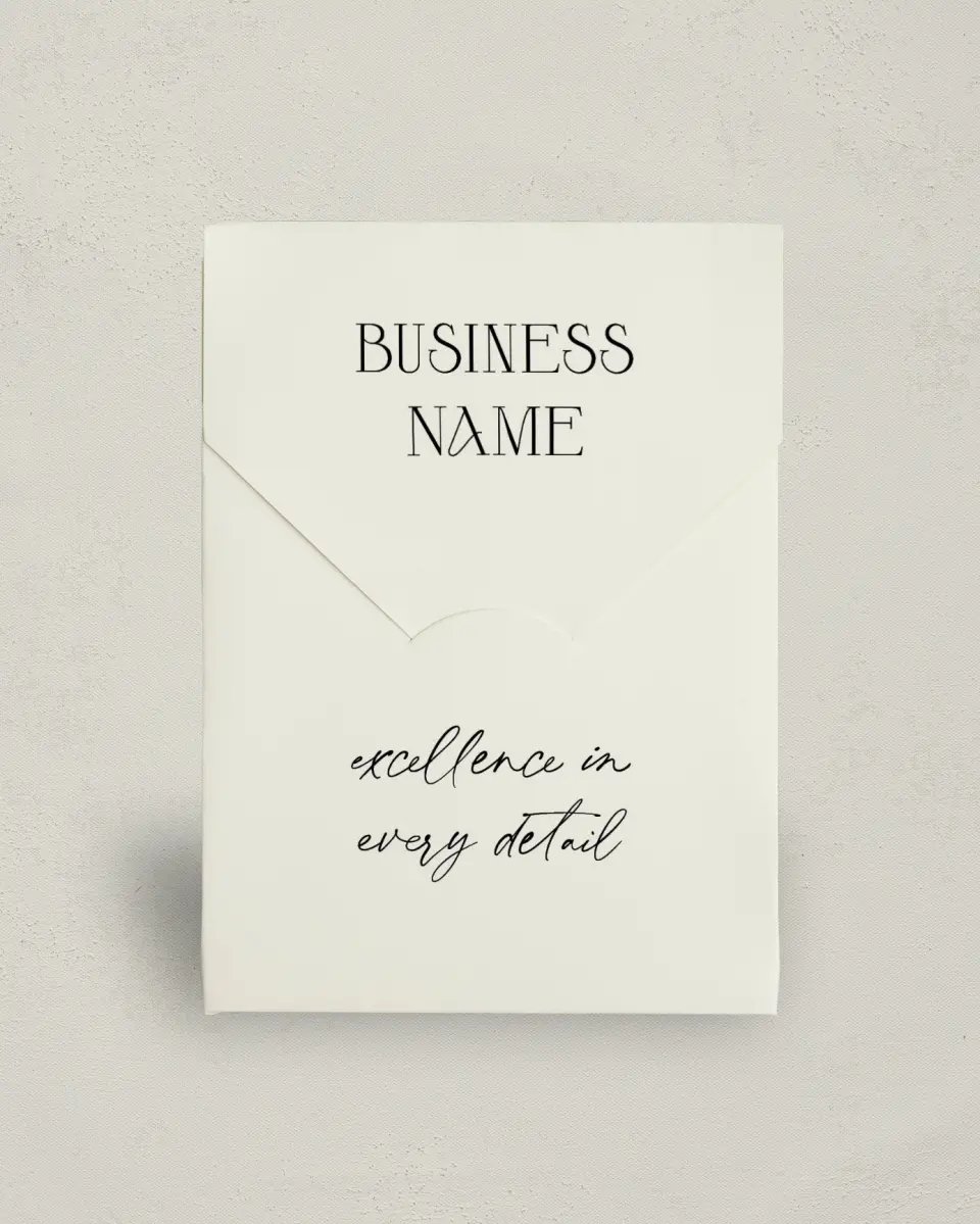 This is a 5" x 7" Business Favor Boxe called Center Point printed in full color