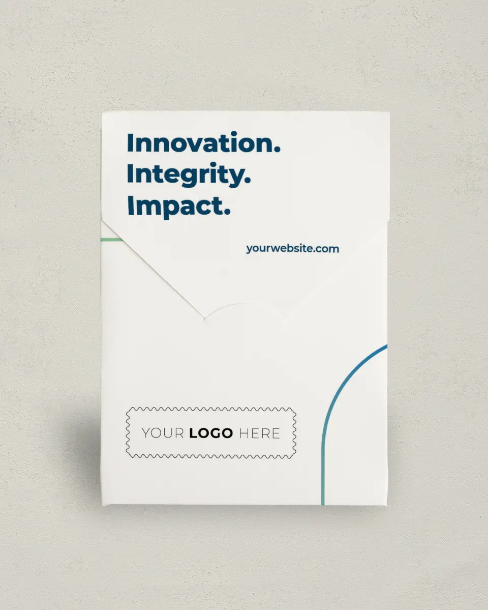 This is a 5" x 7" Business Favor Boxe called Fluid Fade printed in full color