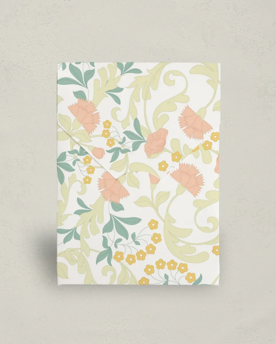 This is a 5" x 7" Business Favor Boxe called Ornate Charm printed in full color
