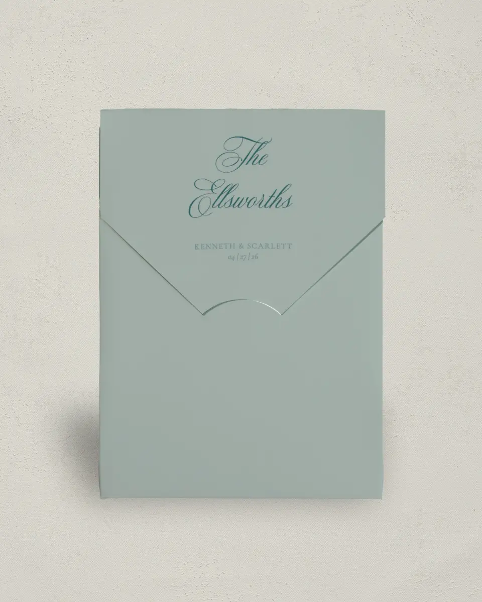 This is a 5" x 7" Wedding Favor Boxe called Delicate Vintage printed in full color