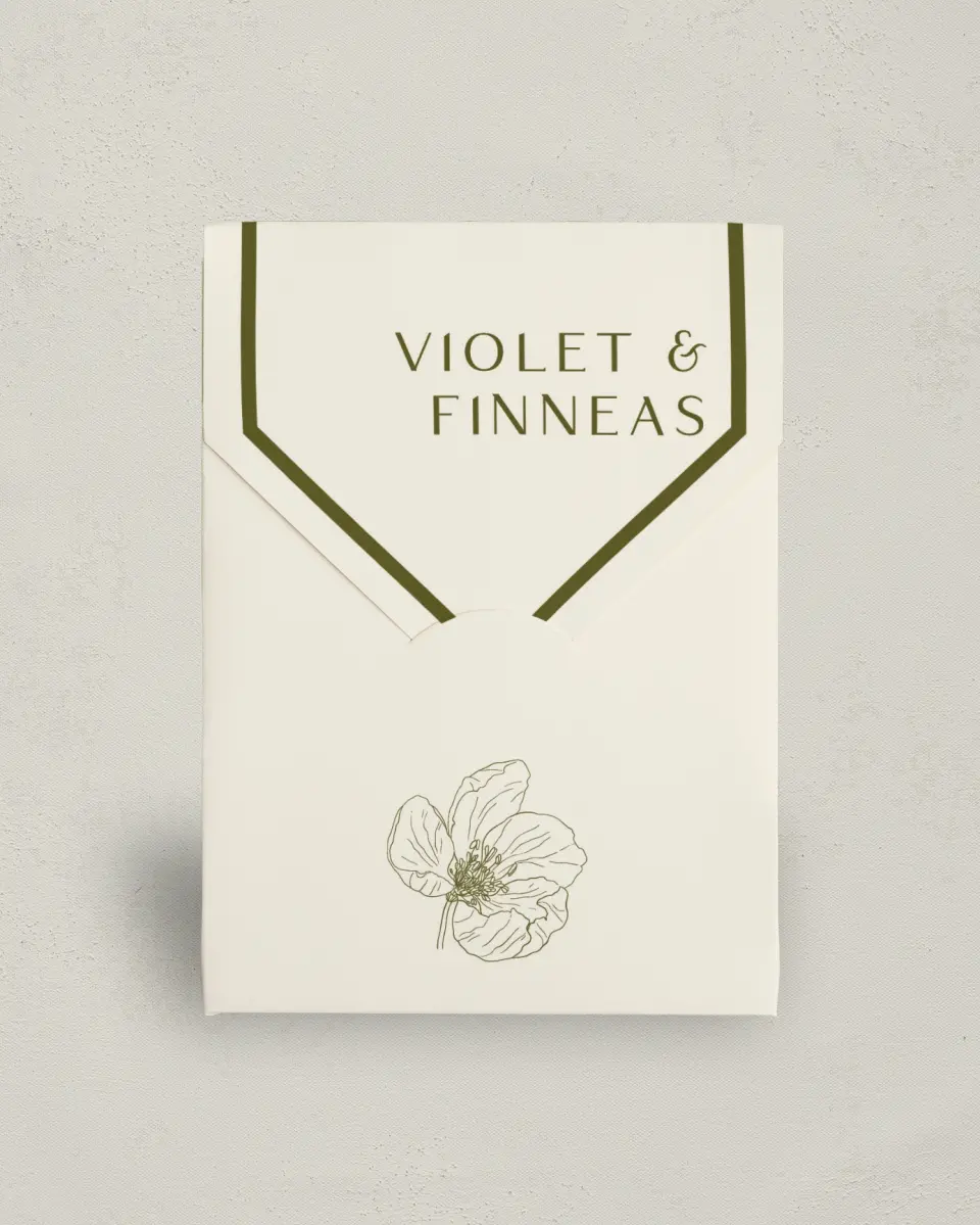 This is a 5" x 7" Wedding Favor Boxe called Delicate Love printed in full color